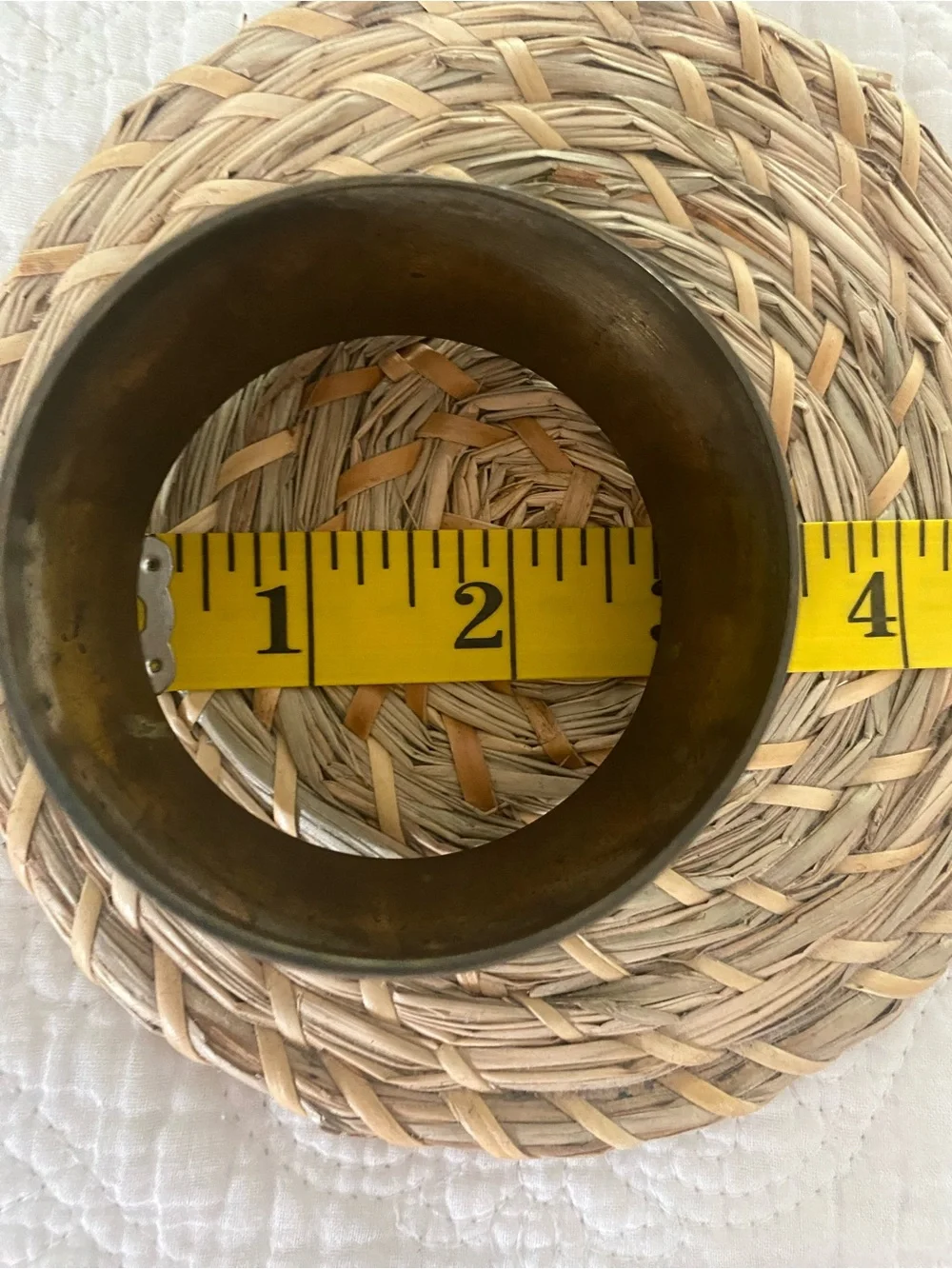 Metal Floral Bangle Bracelet
